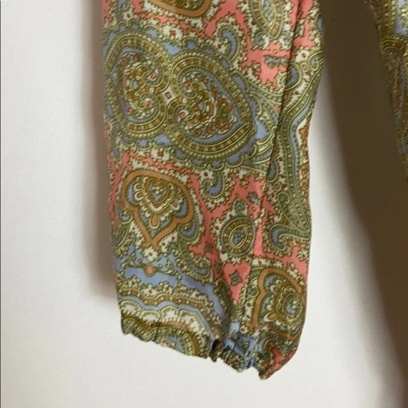 J. Crew harbour paisley silk tunic cover up XS - Picture 4 of 8